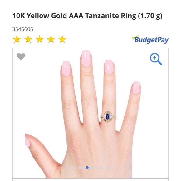 UNIQUE & FABULOUS!! 10k Gold AAA Tanzanite Ring - Picture 10 of 16